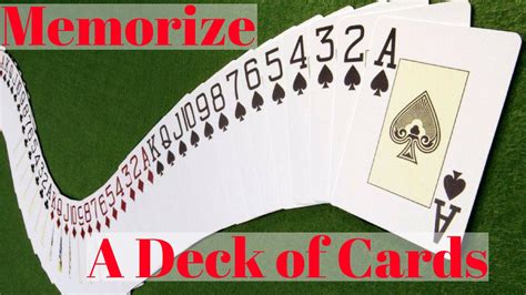 memorize a deck of cards|Card Memorization Techniques .